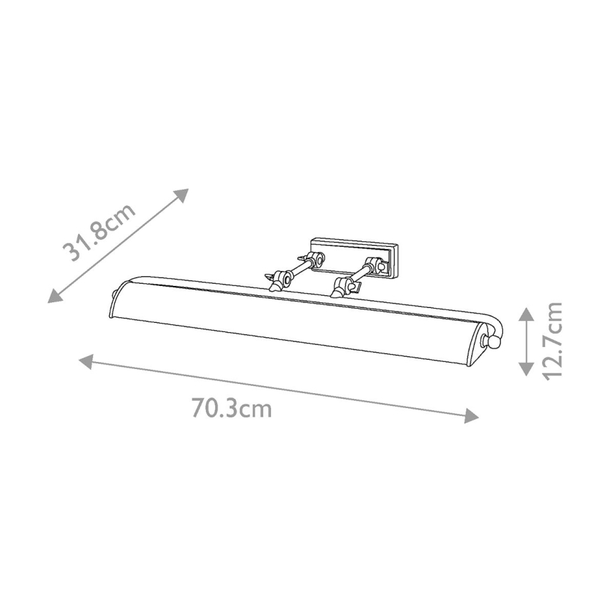 Elstead -Svjetiljka za slike WINCHFIELD 4xE14/40W/230V mramor
