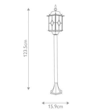 Elstead WX4 - Vanjska lampa WEXFORD 1xE27/100W/230V IP44