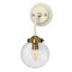 Elstead - Zidna svjetiljka COSMOS 1xE14/60W/230V bijela/mesing