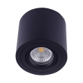 Emithor 48607 - Stropna reflektorska svjetiljka SURFACE 1xGU10/50W/230V crna okruglo