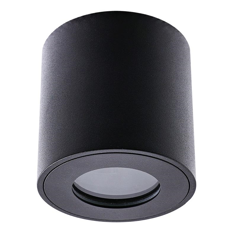 Emithor 48621 - Reflektorska svjetiljka za kupaonicu ALMAN 1xGU10/35W/230V IP44 okrugli crna