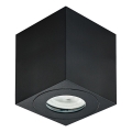 Emithor 48623 - Reflektorska svjetiljka za kupaonicu ALUX 1xGU10/35W/230V IP44 uglast crna