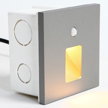 Emithor 70422 - LED stepenišno svjetlo sa senzorom VIX LED/1W/230V 4000K siva