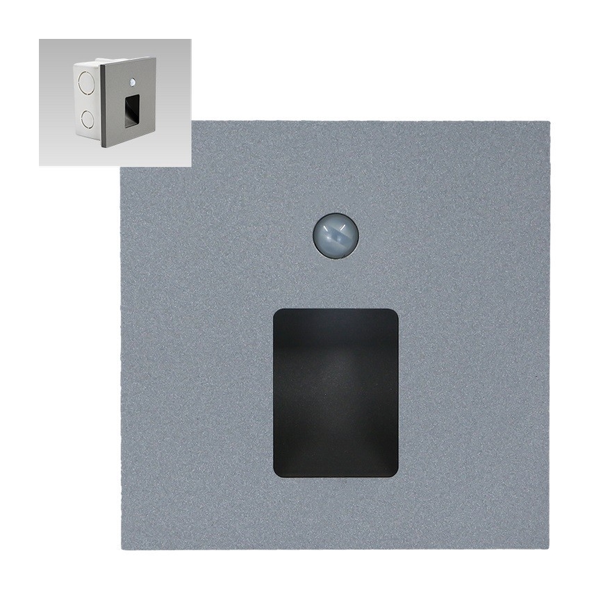 Emithor 70422 - LED stepenišno svjetlo sa senzorom VIX LED/1W/230V 4000K siva