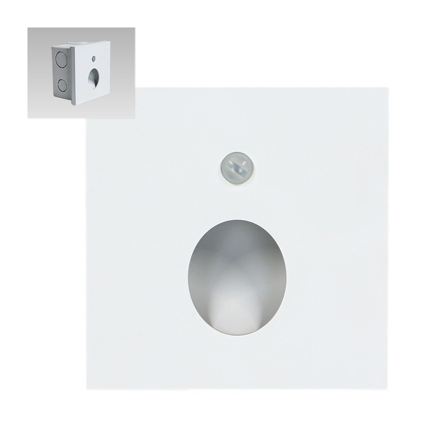 Emithor 70432 - LED Stubišna svjetiljka sa senzorom OLIVE LED/1W/230V 4000K bijela