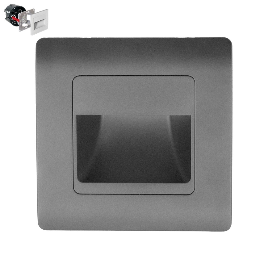 Emithor 70439 - LED Stubišna svjetiljka STEP LIGHT LED/1W/230V antracit
