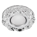 Emithor 71094 - LED ugradbena svjetiljka CRYSTAL FIX 1xGU10/50W + LED/3W TRAKA