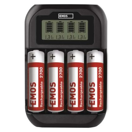 Punjač za baterije s LCD zaslonom 4xAA/AAA 5V