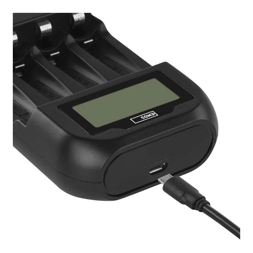 Punjač za baterije s LCD zaslonom 4xAA/AAA 5V