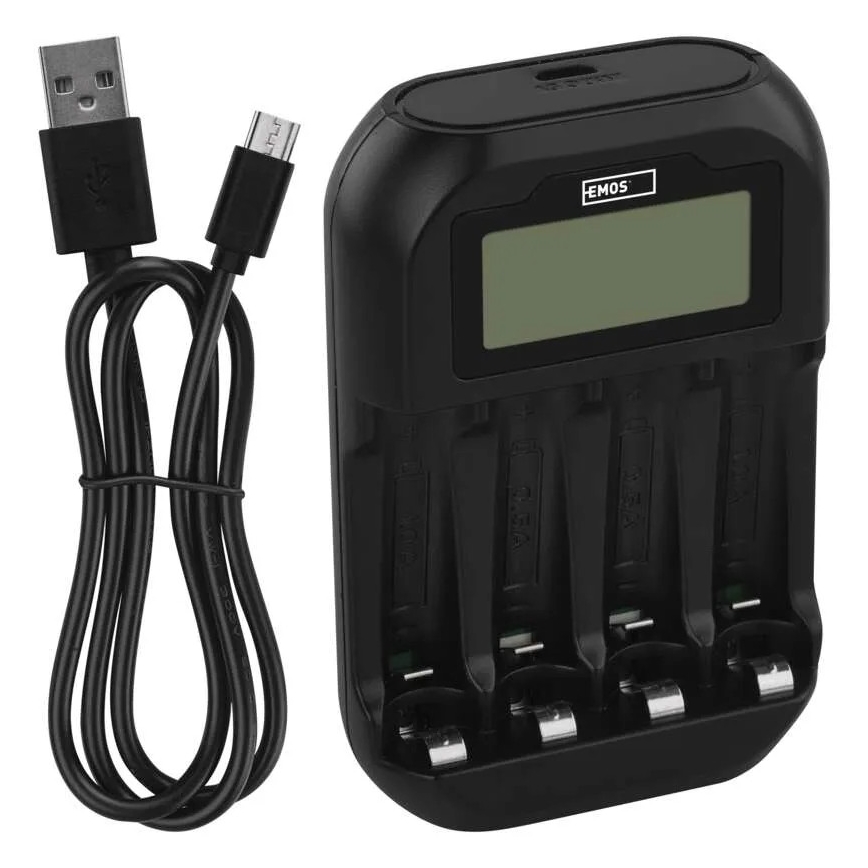 Punjač za baterije s LCD zaslonom 4xAA/AAA 5V