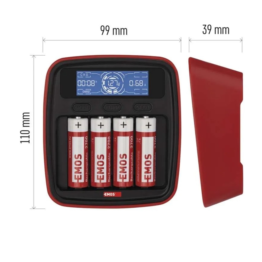 Punjač za baterije s LCD zaslonom 4xAA/AAA 5V