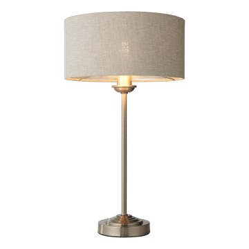 Endon 100646 - Stolna lampa HIGHCLERE 1xE14/7W/230V, bežna/matni krom, promjer 25 cm
