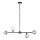 Endon 101348 - Luster na štapu OTIS 5xG9/3W/230V crni krom/dimljeno crna