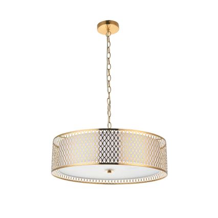 Endon 101569 - Luster na lancu CORDERO 3xE27/10W/230V zlatni