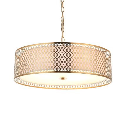 Endon 101569 - Luster na lancu CORDERO 3xE27/10W/230V zlatni