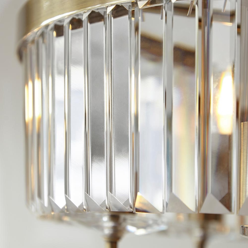 Endon 102505 - Luster na lancu 6xE14/6W/230V Ø 55 cm mesing