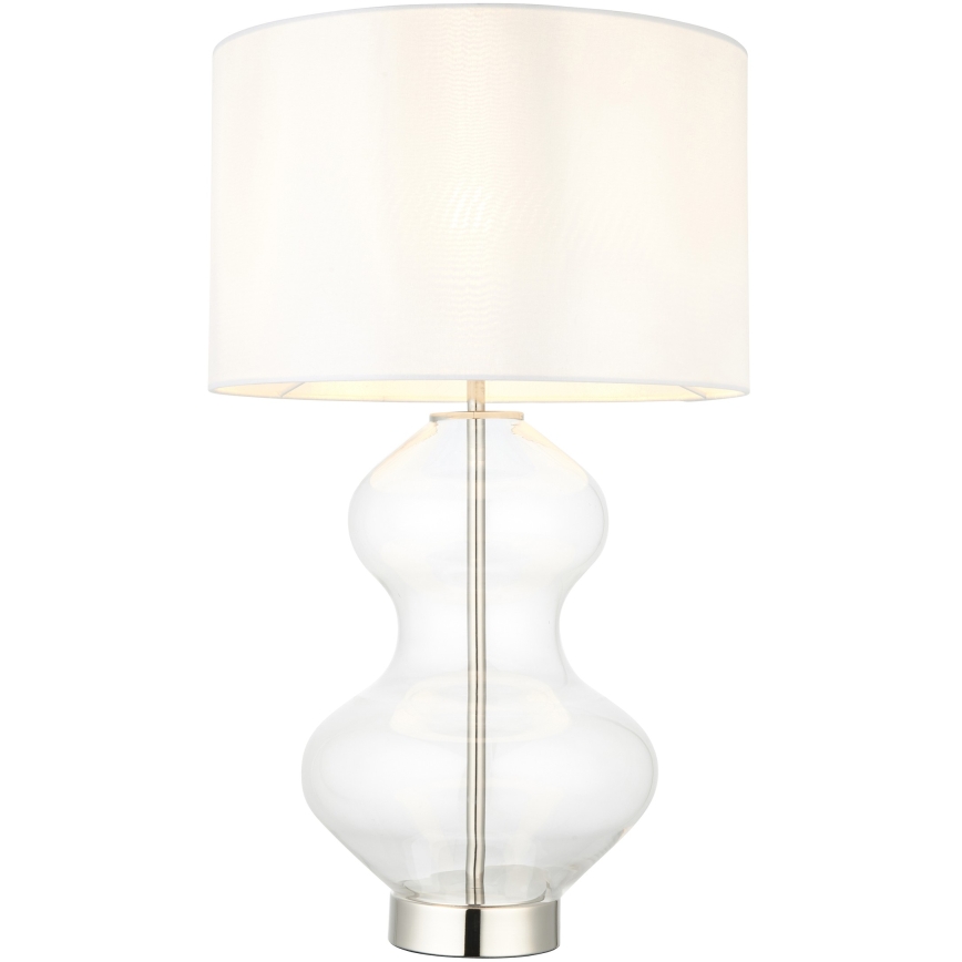 Endon 102676 - Stolna svjetiljka s prigušivanjem KELDA 1xE27/10W/230V bijela/matni krom