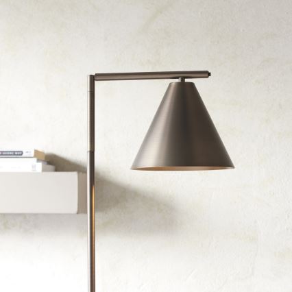 Endon 102895 - Podna lampa CAPE 1xE27/10W/230V brončana