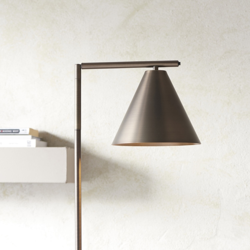Endon 102895 - Podna lampa CAPE 1xE27/10W/230V brončana