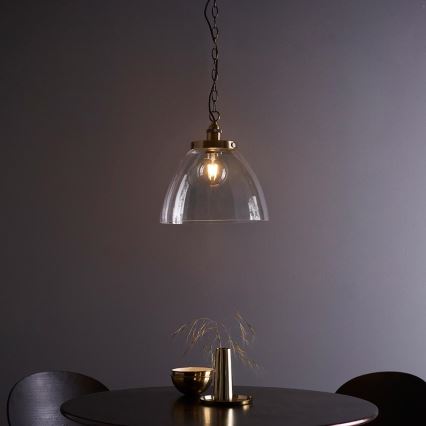 Endon 102926 - Luster na lancu HANSEN 1xE27/10W/230V mesing