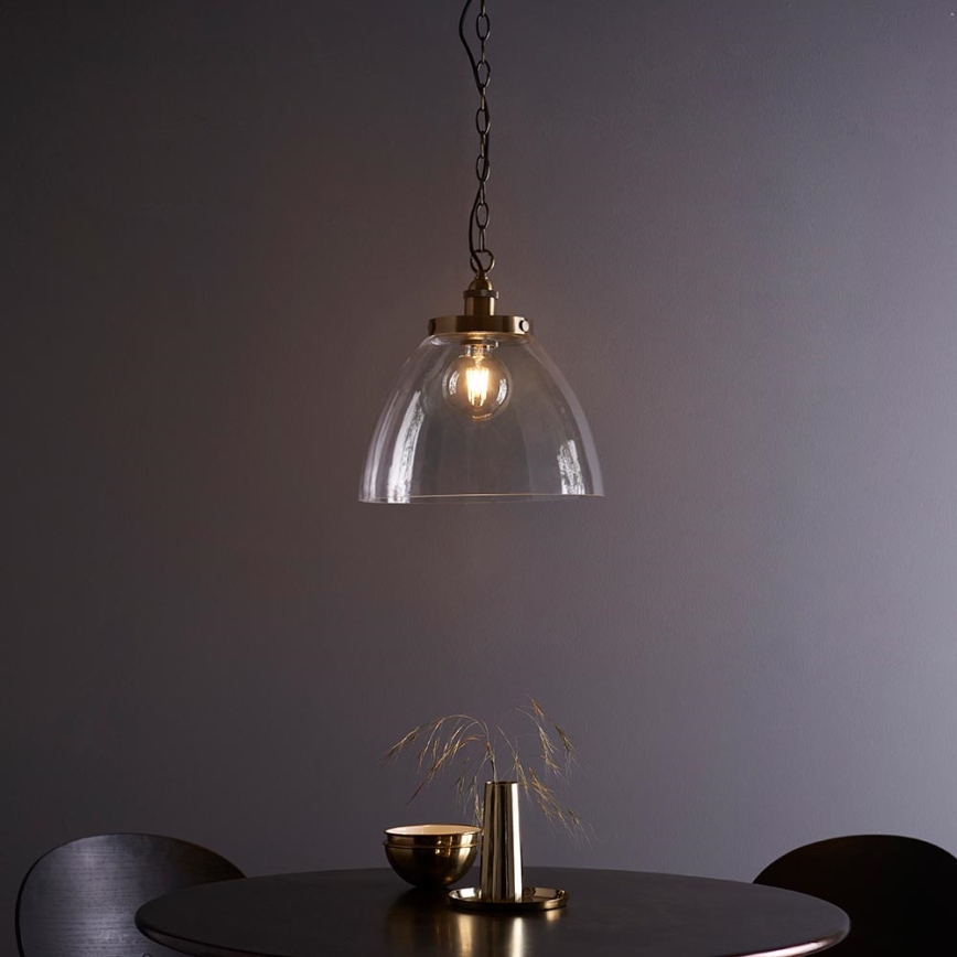 Endon 102926 - Luster na lancu HANSEN 1xE27/10W/230V mesing