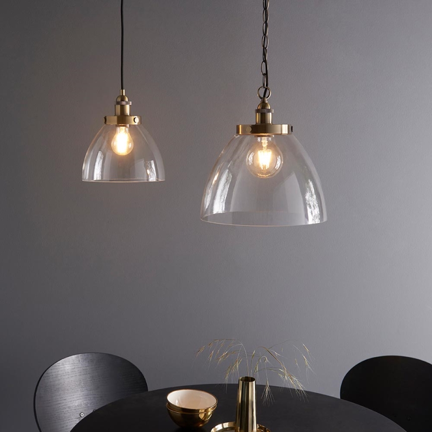 Endon 102926 - Luster na lancu HANSEN 1xE27/10W/230V mesing