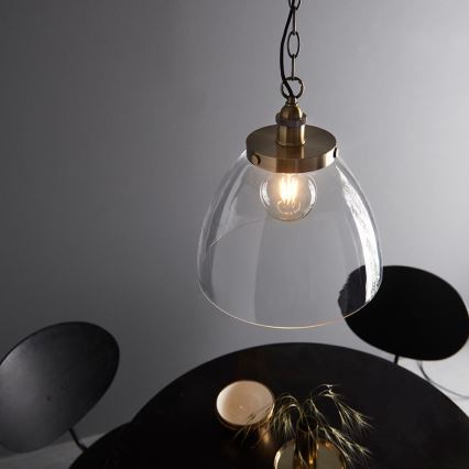 Endon 102926 - Luster na lancu HANSEN 1xE27/10W/230V mesing