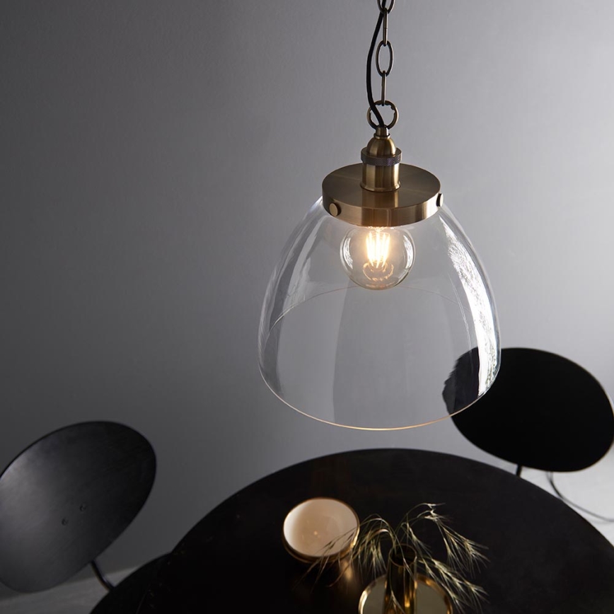 Endon 102926 - Luster na lancu HANSEN 1xE27/10W/230V mesing