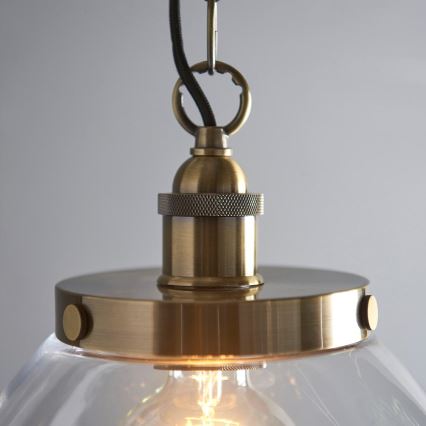 Endon 102926 - Luster na lancu HANSEN 1xE27/10W/230V mesing