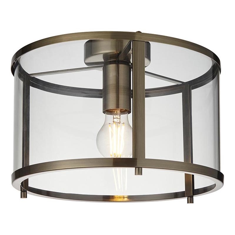 Endon 103112 - Stropna svjetiljka HOPTON 1xE27/10W/230V, matni krom