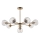 Endon 103172 - Viseći luster ALLEGRA 8xE14/7W/230V mesing/prozirna