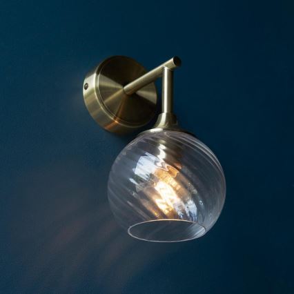 Endon 103173 - Zidna svjetiljka ALLEGRA 1xE14/7W/230V mesing/prozirna