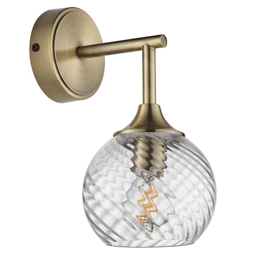 Endon 103173 - Zidna svjetiljka ALLEGRA 1xE14/7W/230V mesing/prozirna