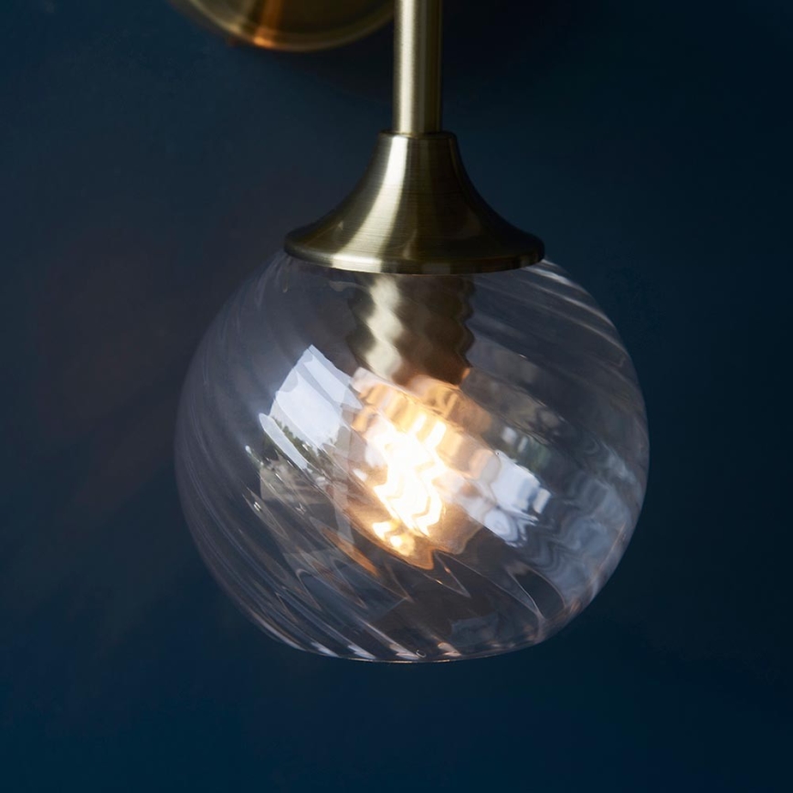 Endon 103173 - Zidna svjetiljka ALLEGRA 1xE14/7W/230V mesing/prozirna