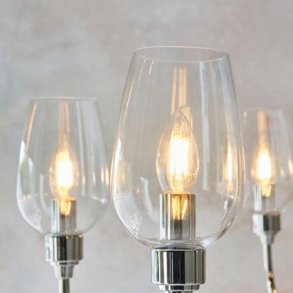 Endon 103315 - Luster na lancu 6xE14/6W/230V sjajni krom