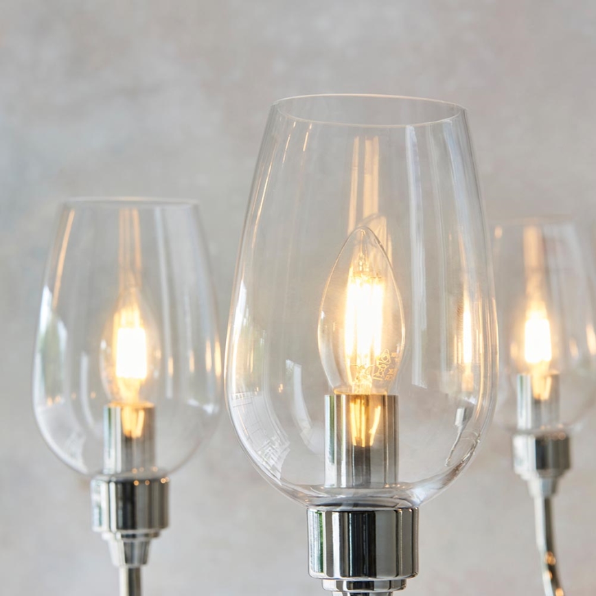 Endon 103315 - Luster na lancu 6xE14/6W/230V sjajni krom