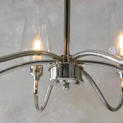 Endon 103315 - Luster na lancu 6xE14/6W/230V sjajni krom