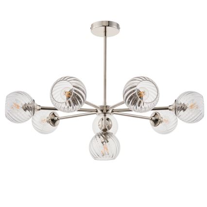 Endon 104051 - Luster na šipci ALLEGRA 8xE14/7W/230V sjajni krom
