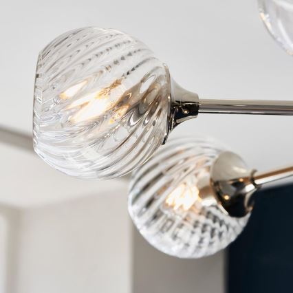 Endon 104051 - Luster na šipci ALLEGRA 8xE14/7W/230V sjajni krom