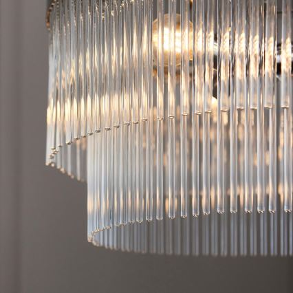 Endon 104112 - Luster na lancu MARIETTA 5xE14/7W/230V sjajni krom/prozirno