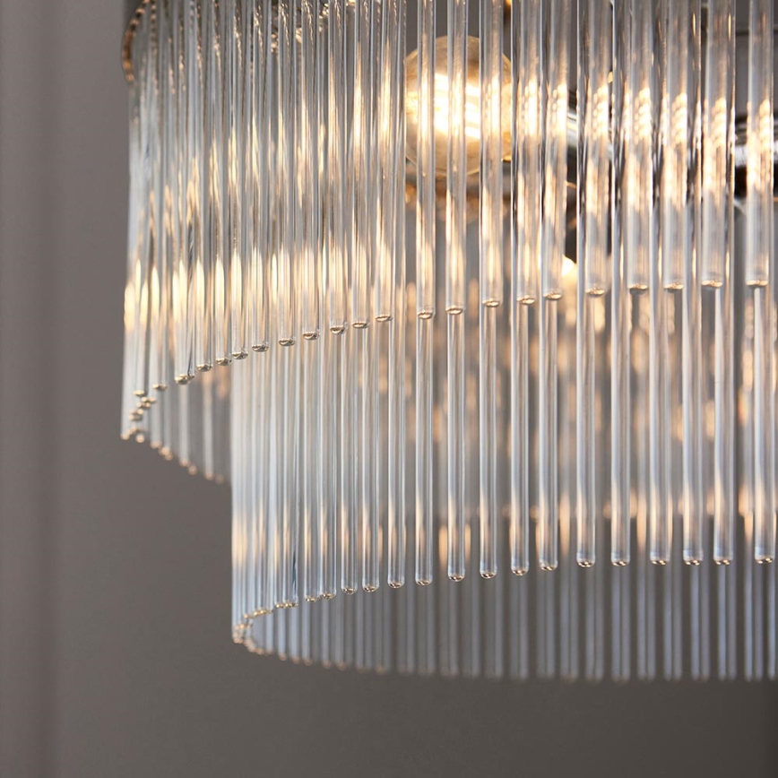 Endon 104112 - Luster na lancu MARIETTA 5xE14/7W/230V sjajni krom/prozirno