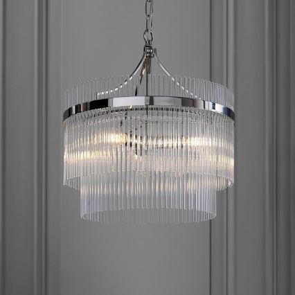 Endon 104113 - Luster na lancu MARIETTA 3xE14/7W/230V sjajni krom