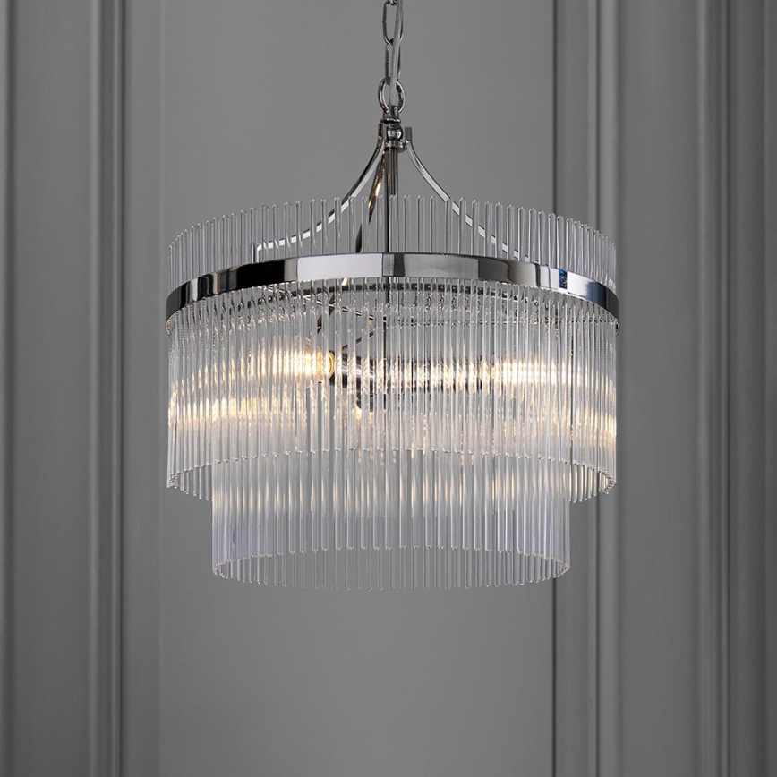 Endon 104113 - Luster na lancu MARIETTA 3xE14/7W/230V sjajni krom