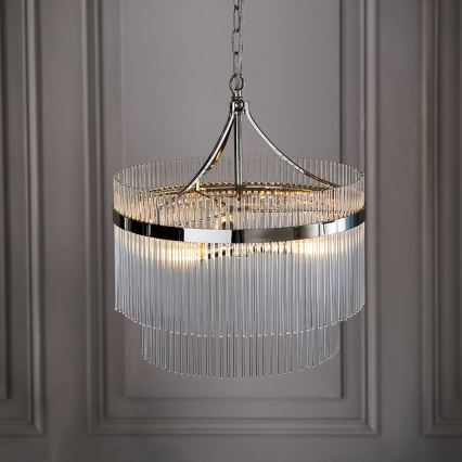 Endon 104113 - Luster na lancu MARIETTA 3xE14/7W/230V sjajni krom