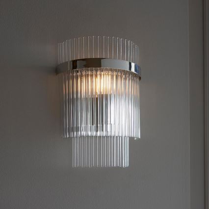 Endon 104114 - Zidna svjetiljka MARIETTA 1xE14/6W/230V sjajni krom/prozirna