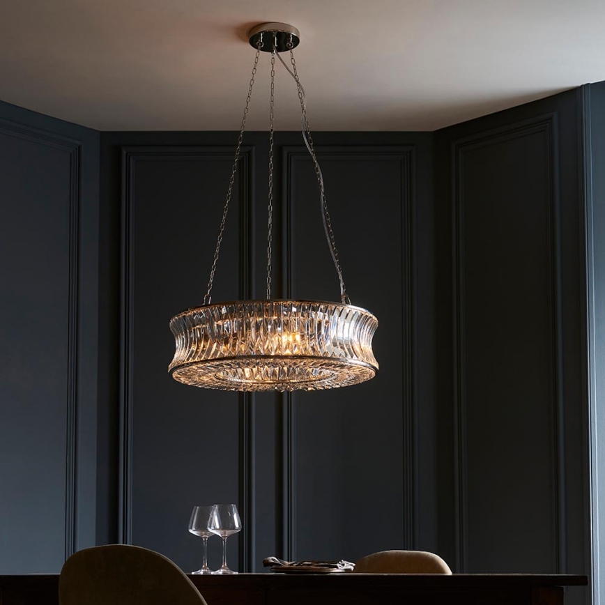 Endon 104528 - Luster na lancu 6xE14/6W/230V sjajni krom