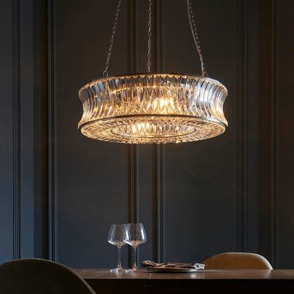 Endon 104528 - Luster na lancu 6xE14/6W/230V sjajni krom
