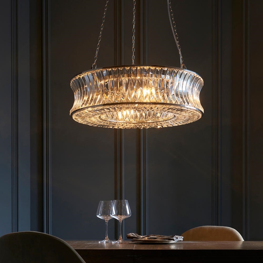 Endon 104528 - Luster na lancu 6xE14/6W/230V sjajni krom