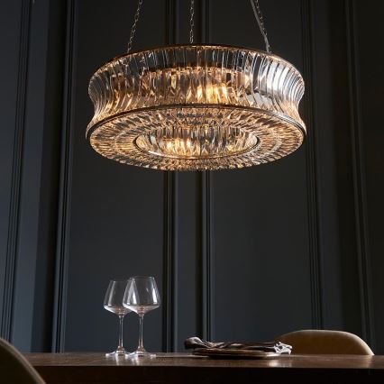 Endon 104528 - Luster na lancu 6xE14/6W/230V sjajni krom