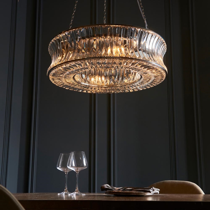 Endon 104528 - Luster na lancu 6xE14/6W/230V sjajni krom